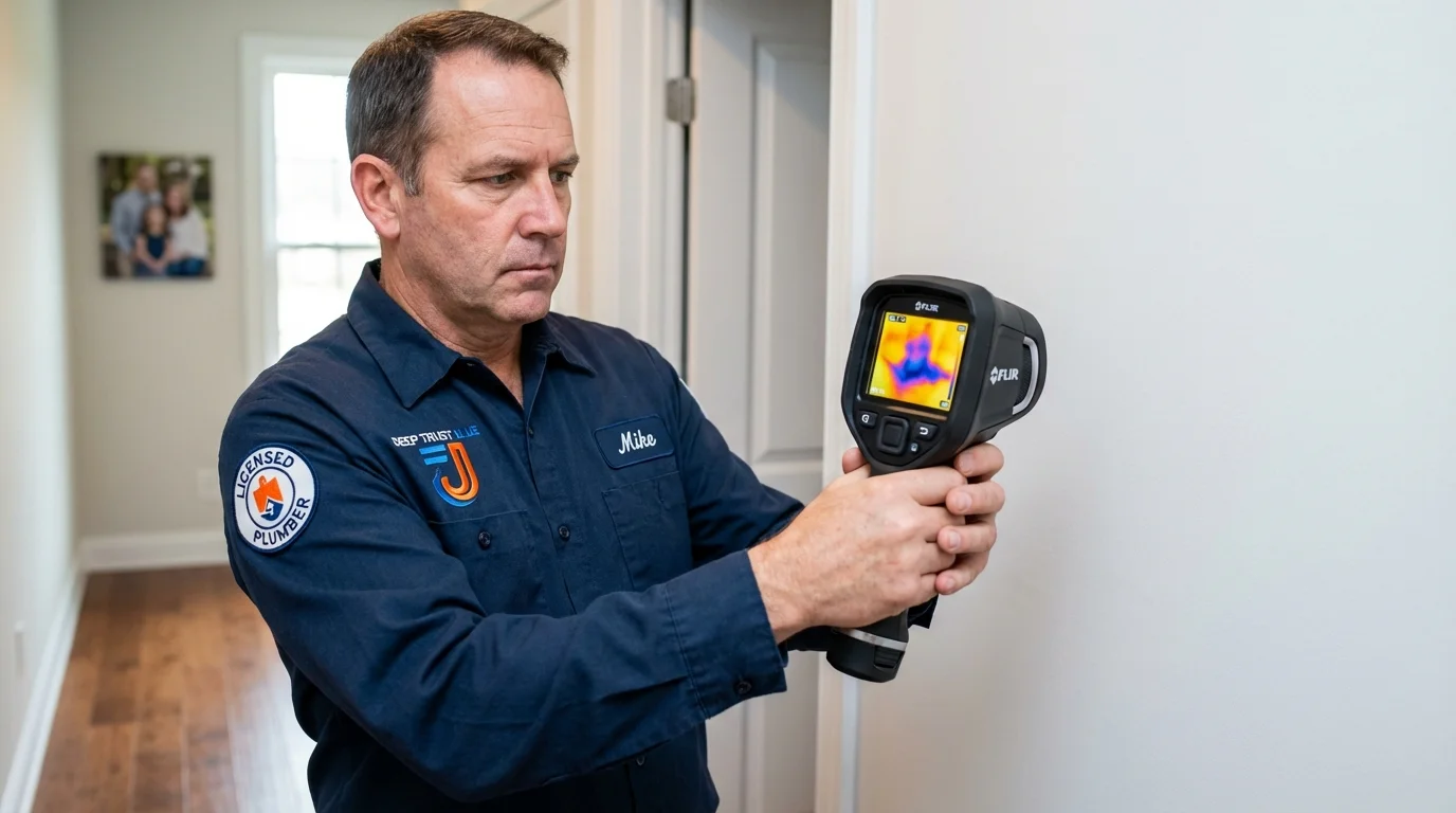 Thermal imaging leak detection by Johns Plumbing LLC in Villa Rica